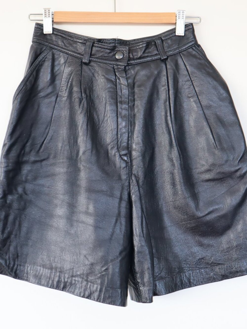 Vintage Ecco By Nancy Lord Leather Shorts